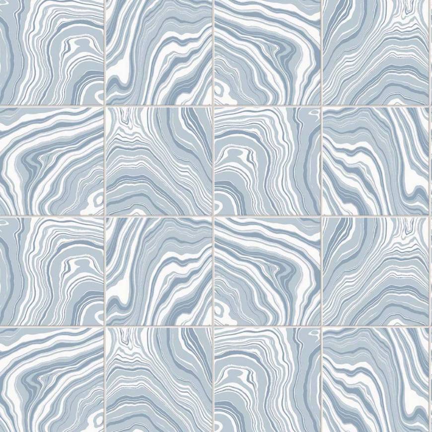 Picture of MARBLED TILE PEEL-AND-STICK LUXE HAVEN WALLPAPER