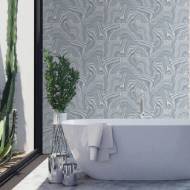 Picture of MARBLED TILE PEEL-AND-STICK LUXE HAVEN WALLPAPER