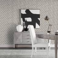 Picture of LUNA RETREAT GREEK KEY COASTAL HAVEN WALLPAPER