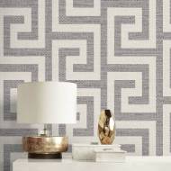 Picture of LUNA RETREAT GREEK KEY COASTAL HAVEN WALLPAPER