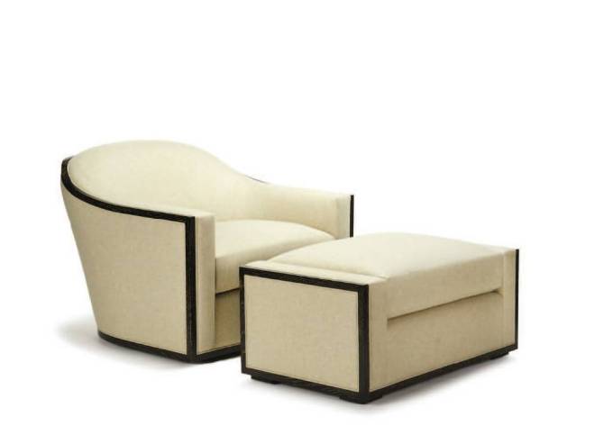 Picture of PIEDMONT SWIVEL CHAIR & OTTOMAN