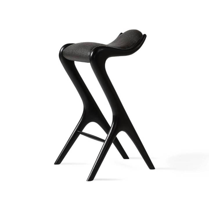 Picture of SCULPTED SADDLE SEAT BAR STOOL