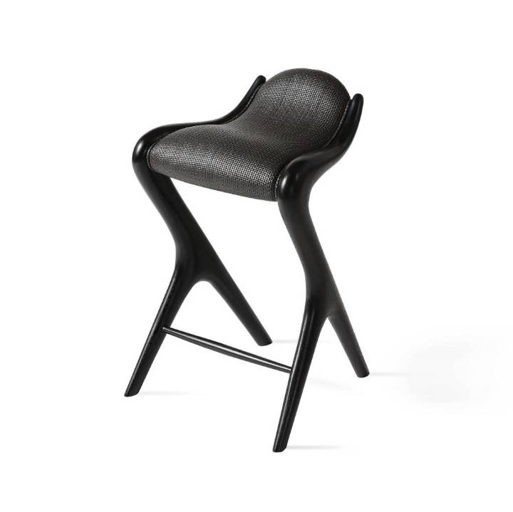 Picture of SCULPTED SADDLE SEAT COUNTER STOOL