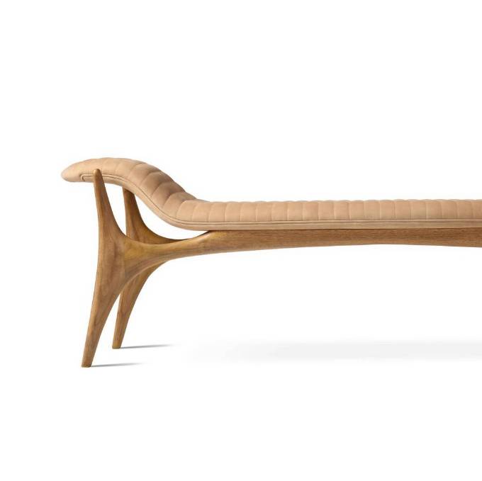 Picture of SCULPTED WOOD BENCH