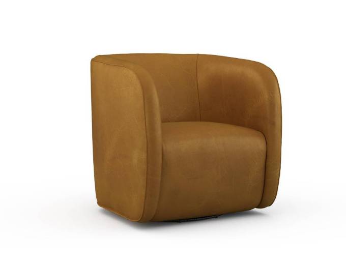 Picture of LOVATO LEATHER SWIVEL CHAIR