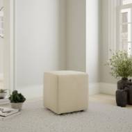 Picture of ELLIOTT LEATHER CASTER OTTOMAN