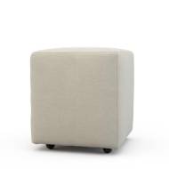 Picture of ELLIOTT LEATHER CASTER OTTOMAN