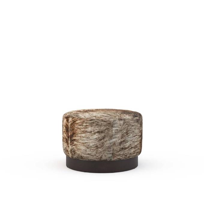Picture of EASTWOOD LEATHER SWIVEL OTTOMAN