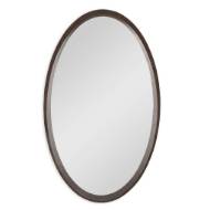 Picture of OVAL ORBIT MIRROR - WALNUT