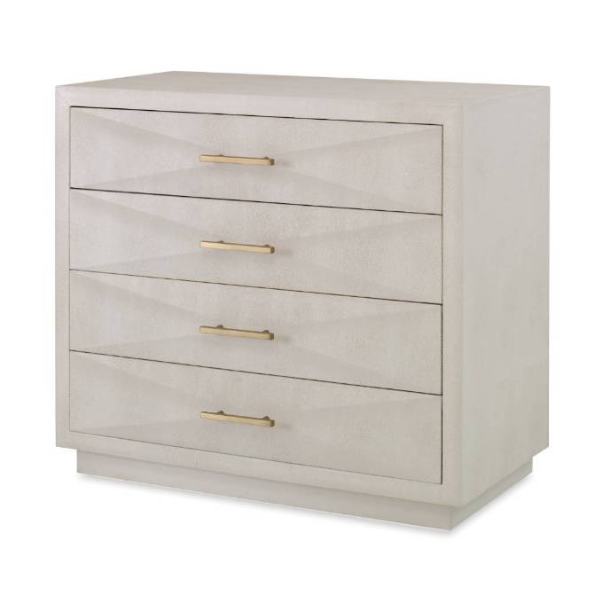 Picture of SHAGREEN PYRAMID CHEST - LINEN