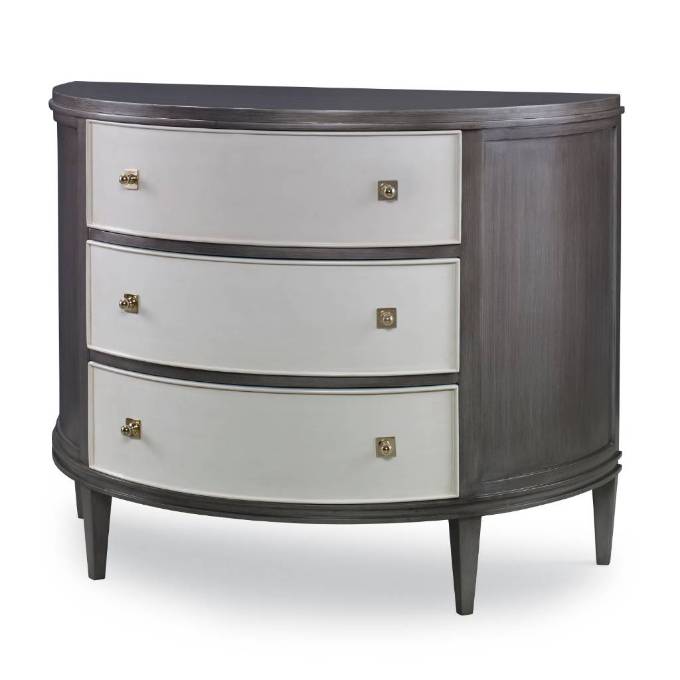 Picture of ORION DEMILUNE CHEST - GREY / LINEN