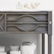 Picture of SPINDLE SINK CHEST - WEATHERED GREY