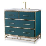 Picture of CHINOISERIE SINK CHEST - PEACOCK