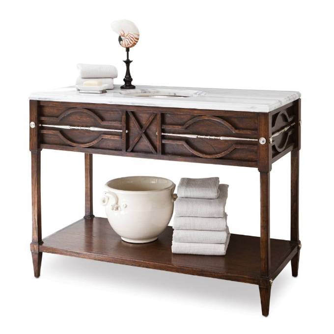 Picture of SPINDLE SINK CHEST - WALNUT