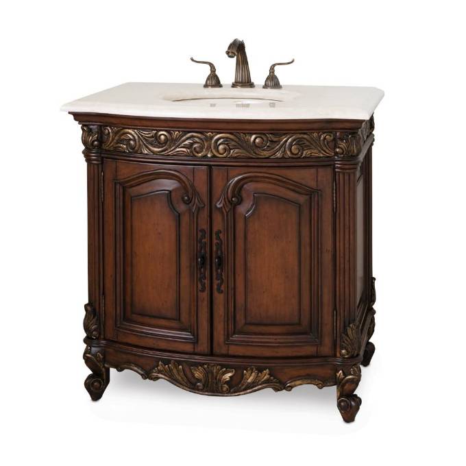 Picture of PROVINCIAL PETITE SINK CHEST - DARK