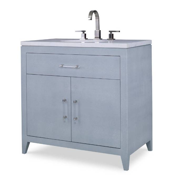 Picture of SHAGREEN SINK CHEST - POLAR BLUE