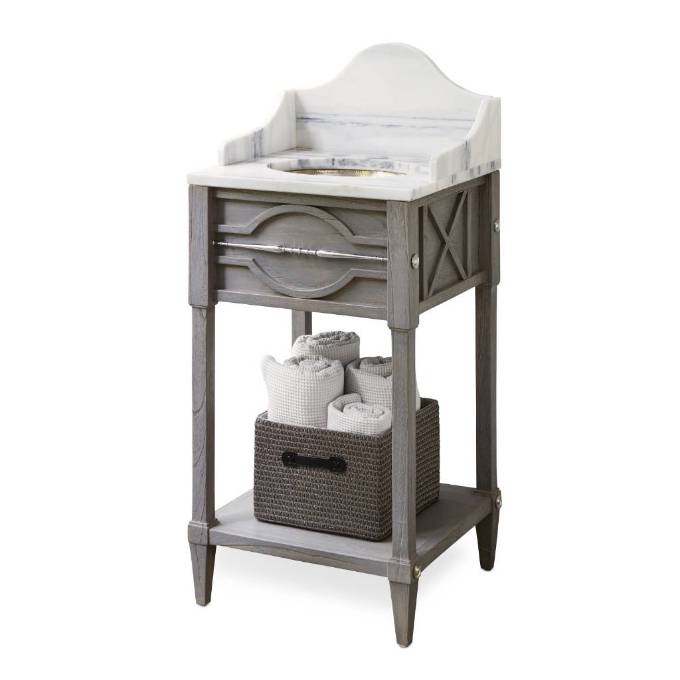Picture of SPINDLE SINK CHEST (MINI) - WEATHERED GR