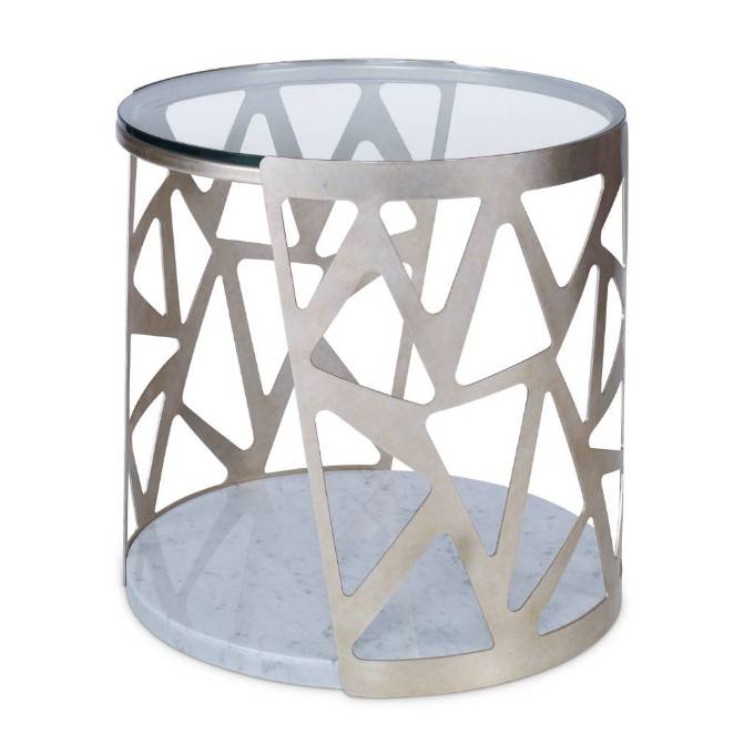 Picture of PIERCED ROUND END TABLE