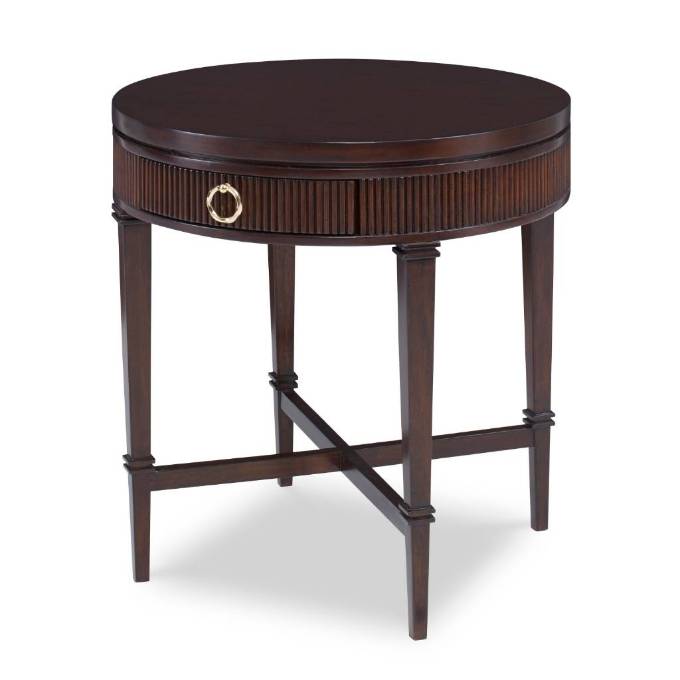 Picture of REEDED SIDE TABLE - ROUND