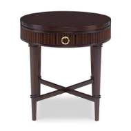 Picture of REEDED SIDE TABLE - ROUND