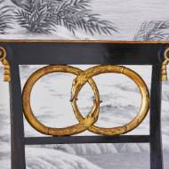 Picture of DOLPHIN CHAIR - BLACK / GOLD