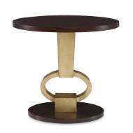 Picture of VISION ACCENT TABLE - WALNUT / GOLD LEAF