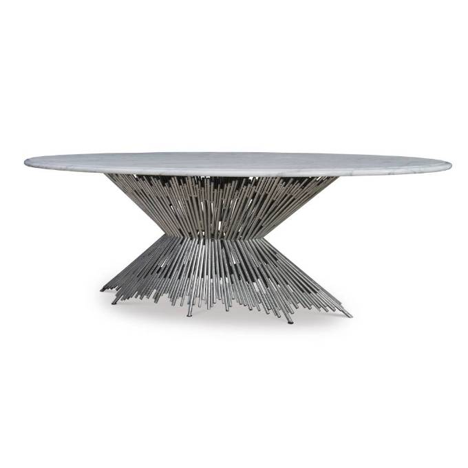 Picture of PICK UP STICKS DINING TABLE BASE - SILVE