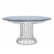 Picture of CAFÉ DINING TABLE BASE - ANTIQUE SILVER