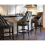 Picture of ZEBRANO SWIVEL BARSTOOL