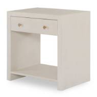 Picture of BETHANY SHAGREEN NIGHTSTAND - LINEN