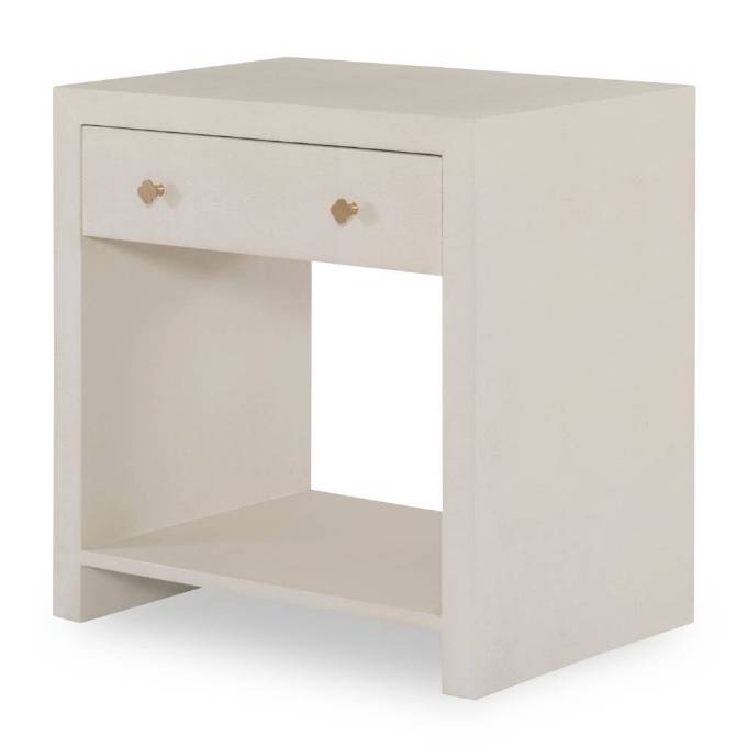 Picture of BETHANY SHAGREEN NIGHTSTAND - LINEN