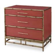 Picture of CHINOISERIE NIGHTSTAND - CORAL