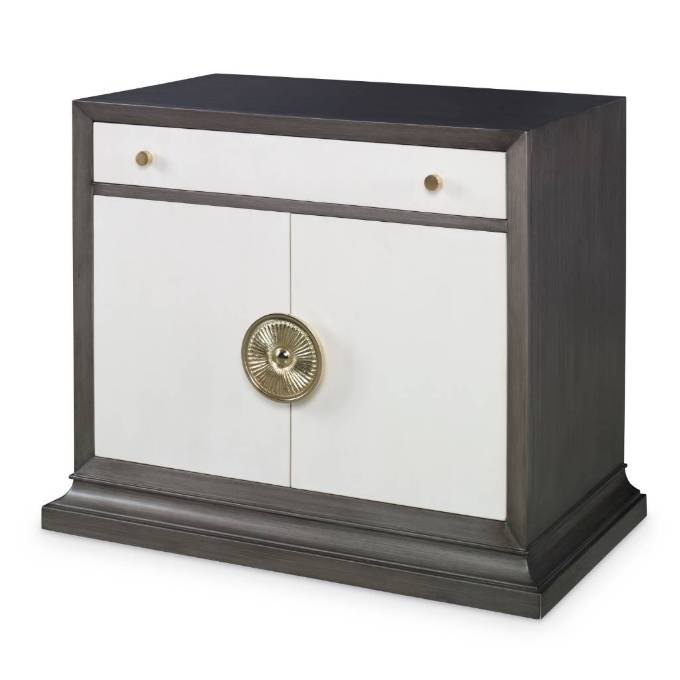 Picture of SOLEIL NIGHTSTAND - GREY / LINEN