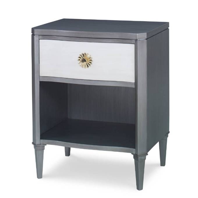 Picture of HALLEY NIGHTSTAND - GREY / LINEN