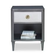 Picture of HALLEY NIGHTSTAND - GREY / LINEN