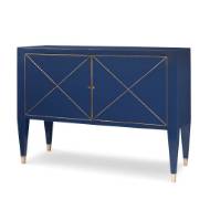 Picture of BEAUMONT CABINET - CADET BLUE W/ GOLD