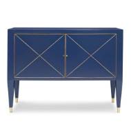 Picture of BEAUMONT CABINET - CADET BLUE W/ GOLD
