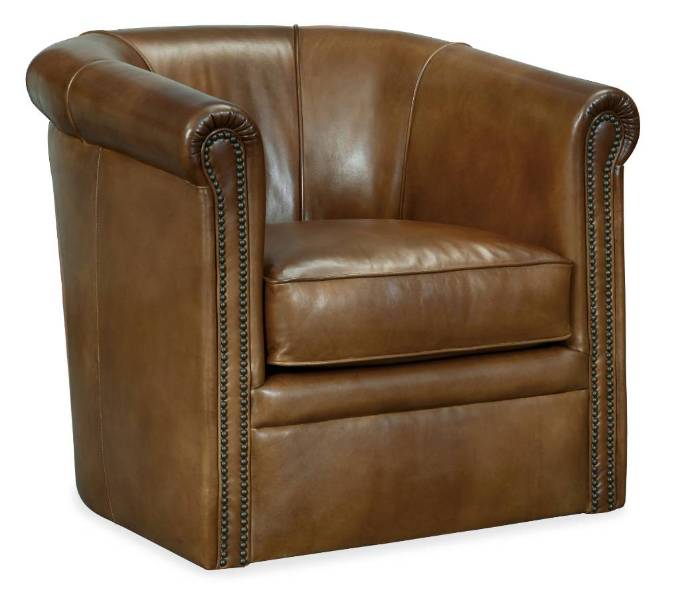 Picture of  AXTON SWIVEL LEATHER CLUB CHAIR        