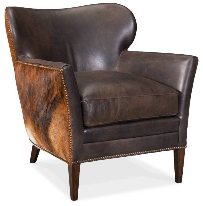 Picture of  KATO LEATHER CLUB CHAIR W/ DARK HOH      