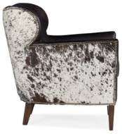 Picture of  KATO LEATHER CLUB CHAIR W/ SALT PEPPER HOH     