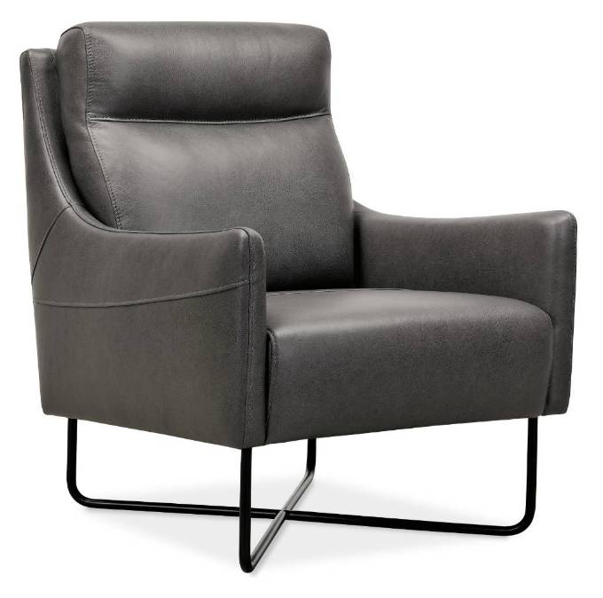 Picture of  EFRON CLUB CHAIR W/ BLACK METAL BASE      