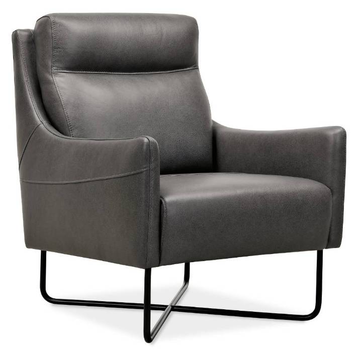 Picture of  EFRON CLUB CHAIR W/ BLACK METAL BASE      