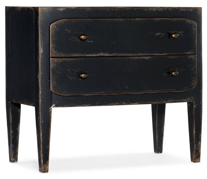 Picture of CIAO BELLA TWO-DRAWER NIGHTSTAND- BLACK         
