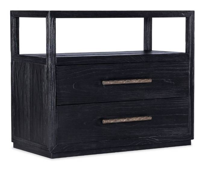 Picture of LINVILLE FALLS SHOU SUGI BAN TWO DRAWER NIGHTSTAND      