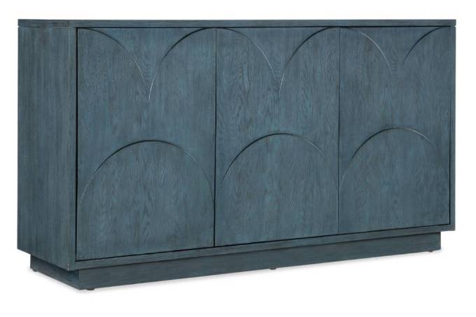 Picture of  MELANGE ROUND VALLEY THREE DOOR ENTERTAINMENT CREDENZA      