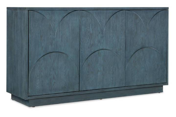 Picture of  MELANGE ROUND VALLEY THREE DOOR ENTERTAINMENT CREDENZA      