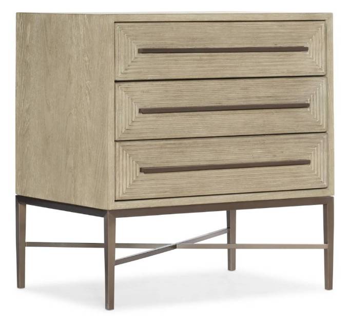 Picture of CASCADE THREE-DRAWER NIGHTSTAND           