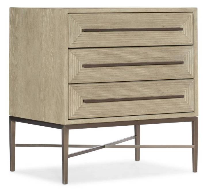 Picture of CASCADE THREE-DRAWER NIGHTSTAND           