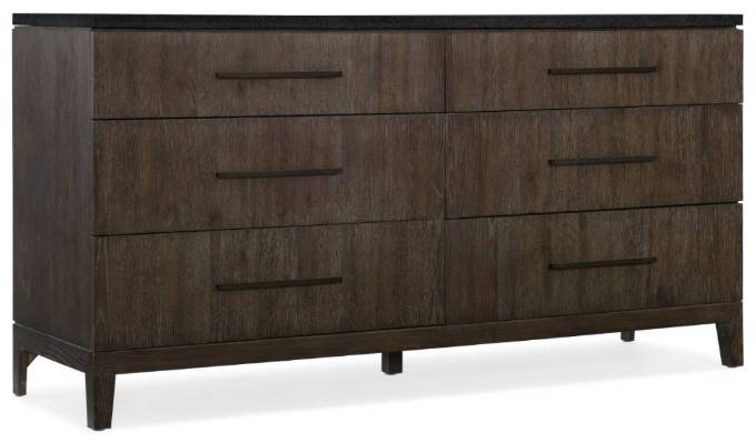 Picture of MIRAMAR AVENTURA RAPHAEL SIX-DRAWER STONE TOP DRESSER       