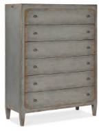 Picture of CIAO BELLA SIX-DRAWER CHEST- SPECKLED GRAY        